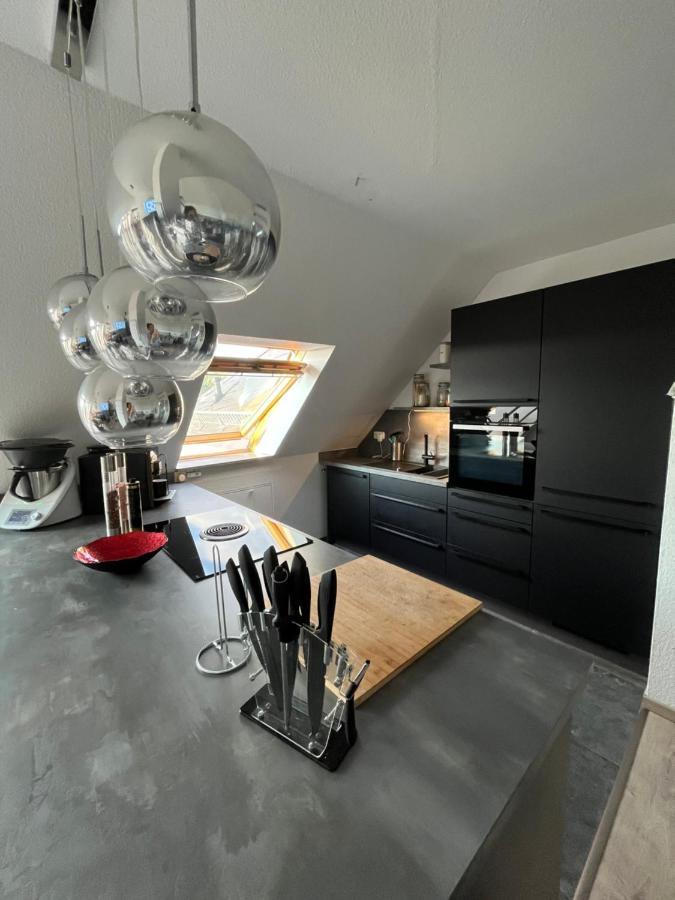 105 Qm Neues Klimatisiertes Appartment Fuer Familien Privater Parkplatz 开姆尼茨 外观 照片