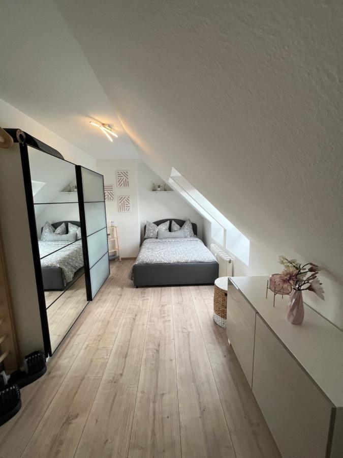 105 Qm Neues Klimatisiertes Appartment Fuer Familien Privater Parkplatz 开姆尼茨 外观 照片