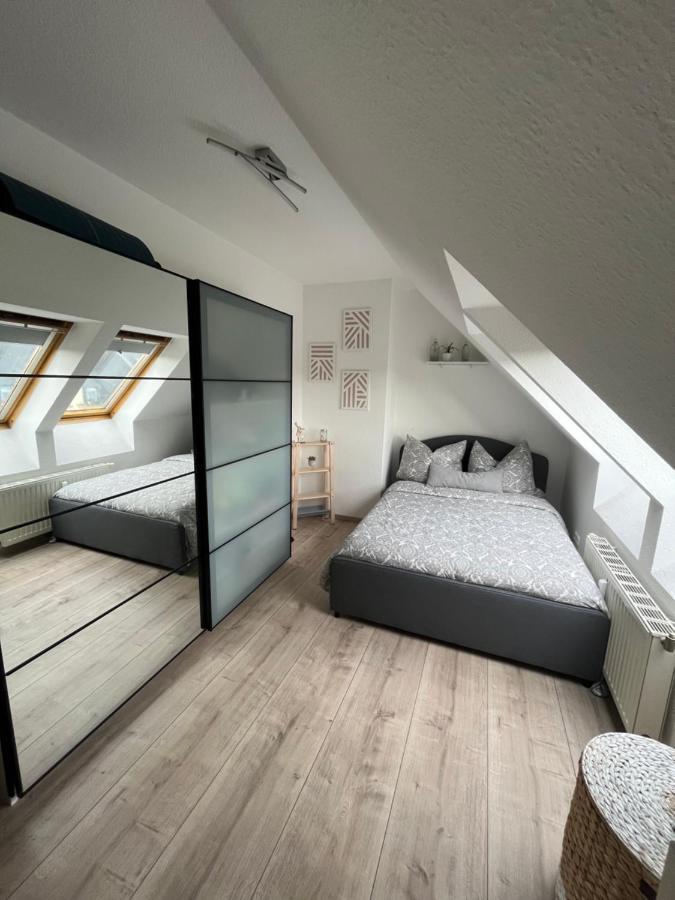 105 Qm Neues Klimatisiertes Appartment Fuer Familien Privater Parkplatz 开姆尼茨 外观 照片