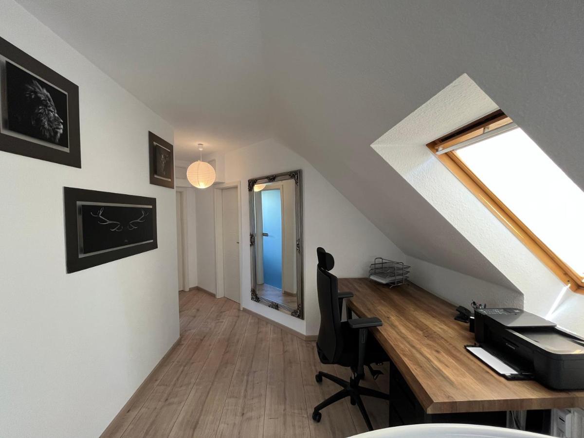 105 Qm Neues Klimatisiertes Appartment Fuer Familien Privater Parkplatz 开姆尼茨 外观 照片